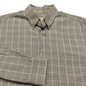 Viyella Shirt Mens Medium Multicolor Check Wool Blend Flannel Hong Kong Preppy